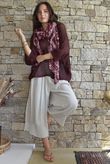 Conrad Grunge Loose Cotton Knit Merlot